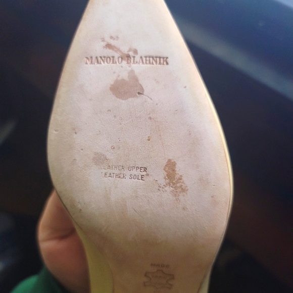 Manolo Blahnik Leather Pumps - Picture 9 of 9